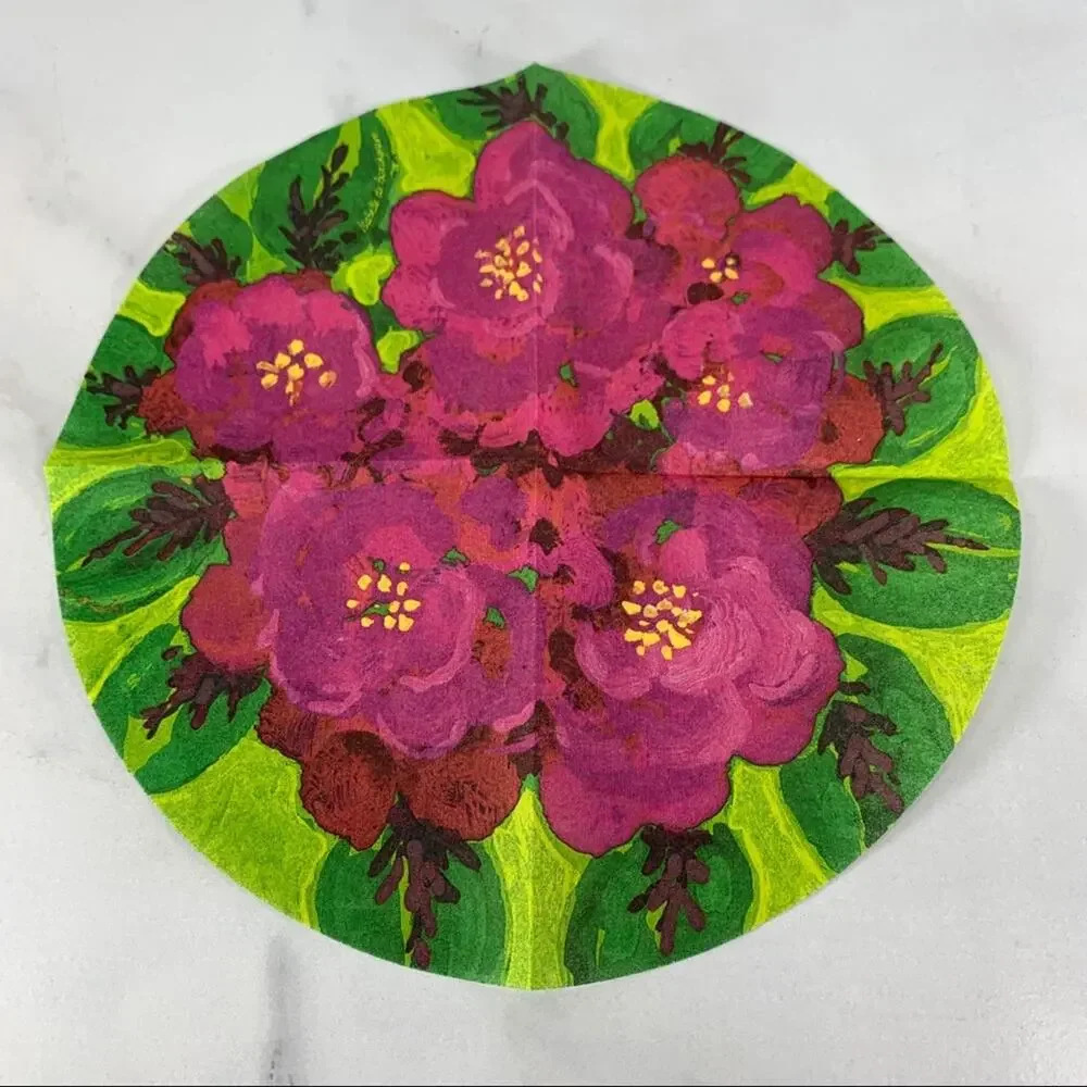 7 Vintage Napkins for Art Decoupage Crafting
